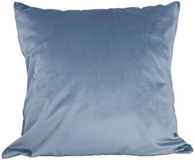 Droyee Home Deco Plush Throw Pillow Covers Soft Solid Color Blue (18"*18")