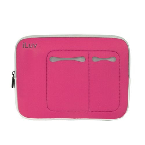 iLuv 9.7 Inch Neoprene Sleeve for Apple iPad 3rd Generation, iPad 2 and iPad - Pink (iCC2010PNK)