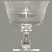 Individually Hand Etched Dragonfly Glass Compote 6 1/2"H, 6 3/4"D