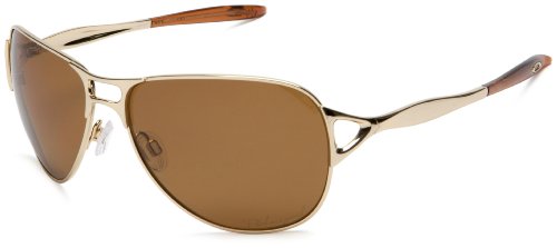 Oakley Women's Hinder Polarized Aviator Sunglasses