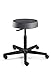 Bevco Backless Stool, Black Nylon Base, Dual-Wheel Hard Floor Casters