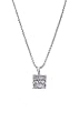 Prayer Box Necklace ~ Magnetic Hinge on Box Opens to Reveal Scroll with Lord's Prayer hung on Silver Plated 16" Rope Chain (with 3" Extension Chain) (FB181)