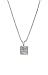 Prayer Box Necklace ~ Magnetic Hinge on Box Opens to Reveal Scroll with Lord's Prayer hung on Silver Plated 16" Rope Chain (with 3" Extension Chain) (FB181)