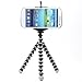 Case Star Black & White Octopus Style Portable and adjustable Tripod Stand with Mount / Holder for iPhone, Cellphone 4/4S/5 ,Camera with Case Star Velvet Bag