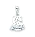 Sterling Silver inch Live, Love, Laugh inch Pendant with 20 inch Sterling Silver Chain