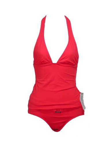 Calvin Klein Blue/pink Halter Belted Bikini Set