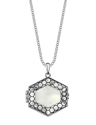 Belle Noel By Kim Kardashian Honey Hexagon Locket - Palladium