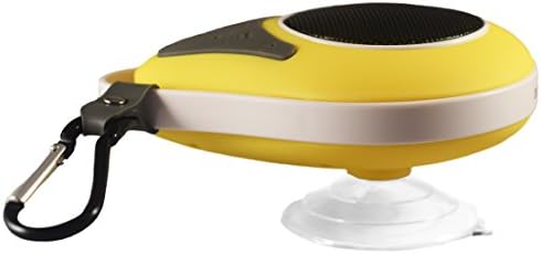 Bluetooth Speaker, Waterproof Wireless Bluetooth Shower Speaker Outdoor Portable 3.0 Mini Speaker with Carabiner - YELLOW