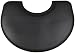 Tough Guy Polyurethane Anti-Fatigue Stylist Mat, Half Round with Round Chair Base Cut Out, Black