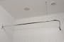 Corner Shower Curtain Rod (60" x 48" / 36" Ceiling Support) - Oil Rubbed Bronze