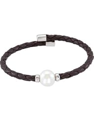 Clevereves Sterling Silver 10-11mm 7 Inch Freshwater Cultured Pearl Cuff Bracelet