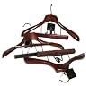 18" Cherry-Walnut Combination Suit Hanger