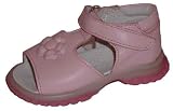 319EEZ1ESNL. SL160  Baby and Toddler leather Euro sandal, velcro, pink, Barcelona, 19