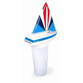 Swimline Sailboat Floating Chemical Feeder 1 Blue, Red White