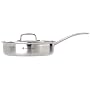 Le Creuset Trivita Stainless Steel Saute Pan with Lid, 24 cm