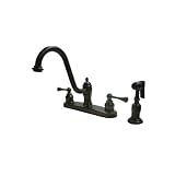 Kitchen Faucet with Sprayer- Oil Rubbed Bronze(8)