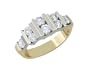 Declyn 14K Gold Eight Stone Full Carat Diamond Ring
