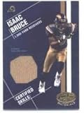 2003 Leaf Certified Materials Certified Skills #CS47 Isaac Bruce - St. Louis Rams (Piece of Authentic Game Worn Jersey - Serial #d to 100)(Football Cards)