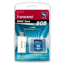 319EPHy3 iL. SL210  Transcend 8 GB SDHC Class 6 Flash Memory Card with Compact Card Reader TS8GSDHC6 S5W