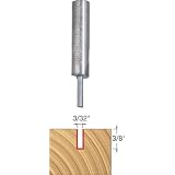 Buy Freud 04-098 3 32-Inch Diameter by 3 8-Inch Double Flute Straight Router Bit with... by Freud