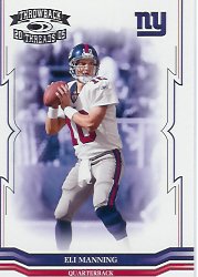 25 Different Eli Manning Football Cards - Mint Condition In Display Album !!