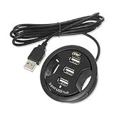 Usb 2.0 Desk Grommet 3-Port Hub
