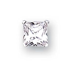 Boucle d'oreille Homme - TMS/6 - Argent 925/1000 - 0.45 Gr - Oxyde de zirconium