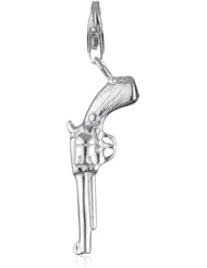 VINANI brand Germany 925 Sterling Silver Charm Pendant Colt Pistol shiny HCOL