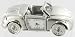 Silver Sports Car Miniature Desktop Clock - Ideal Gift Image