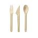 Bambu 24-Piece All Occasion Veneerware Utensil Set, Natural