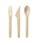 Bambu 24-Piece All Occasion Veneerware Utensil Set, Natural