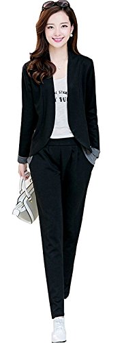 パンツスーツ スーツ シンプル オフィスカジュアル 通勤 仕事 ツーピース カジュアル キュート エレガンス レディース 秋物 冬物 可愛いスカーフ付き R506