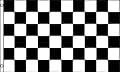 Black and White Checkered 3x5 ft Polyester Flag