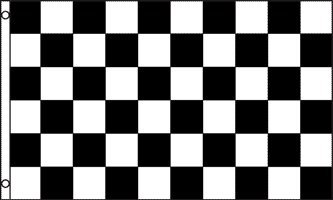Black and White Checkered 3x5 ft Polyester Flag
