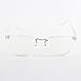 Weixinbuy Unisex Optical Round Frame Eyewear Transparent