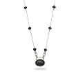 17" Necklace with Faceted Black Onyx