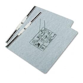 Pressboard Hanging Data Binder 147/8 x 11 Unburst Sheets Light Gray