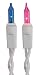 Darice 35 Bulb Wire Light Strand, Pink and Blue Bulbs