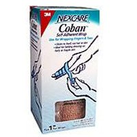 3M Coban Self-Adherent Wrap #1581 (1x5 yds.) (Pack of 5 Rolls)""