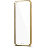 iPhone 6 6s Case, Akiko [Slim Cushion] iPhone 6 6s (4.7)Shock-Absorbing Bumper Case with Clear Back Panel Protective Cover- Retail Packaging - Clear / Champagne Gold
