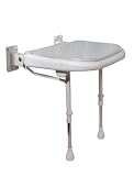 AKW Padded Fold Up Shower Seat, Gray