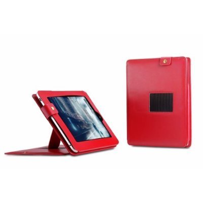 CTCStore Leather Carrying Case Cover/Folio With Built-in Stand for APPLE iPAD 3G tablet / Wifi model 16GB, 32GB, 64GB (Red)