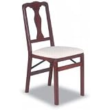 Folding Chair (Cherry) (35.5"h x 16.75"w x 19.25"d)