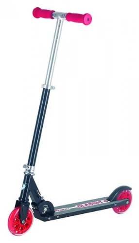 Point Mini Scooter Classic 4 - 5" Rollen - Aluminium mit Stahl-Gabel, schwarz-rot, S