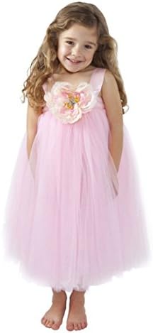 Girls Baby Princess Flower Wedding Party Christening Petal Color Tutu Dress (S/2-3 Years, Pink)