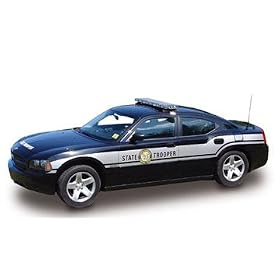 1 24 Charger Police Car, NC from Chargers Battery