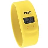 Breo B-TI-SK6L Unisex Skin Watch Digital Dial Yellow Large Band Watch