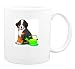Mug with teapot, dog, puppy