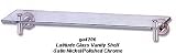 Latitude Glass Shelf Satin Nickel/Chrome Finish