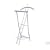 Malmo Folding Clothes Stand Silver/Wood Effect